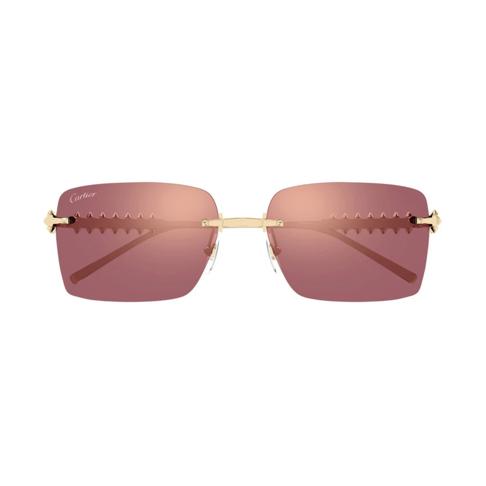 Cartier CT0545S-004 Sunglasses Gold Pink Metal